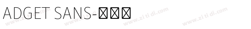 ADGET SANS字体转换